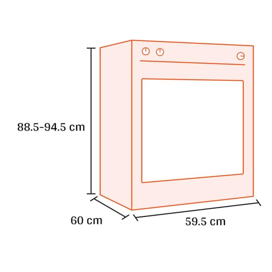 LA GERMANIA AMN664ECRT(GN) 56 Lt Κίτρινο Κουζίνα Φυσικού Αερίου image 1