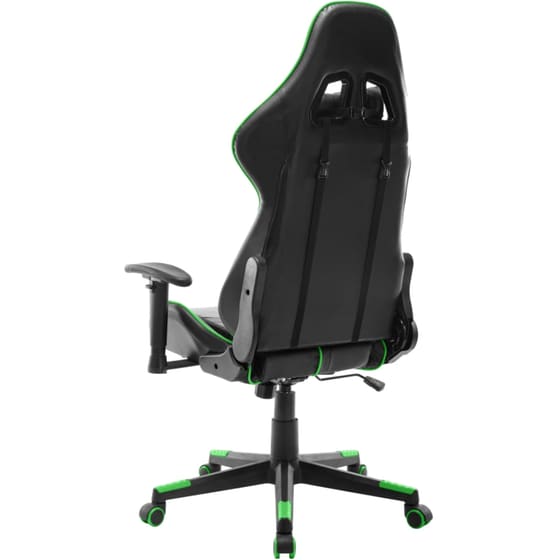 Καρέκλα Gaming VidaXL από Τεχνητό Δέρμα - Μαύρη/Πράσινη image 3