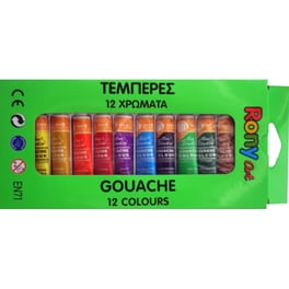 Χρώματα Τέμπερες Rony Ζωγραφικής 6Ml 12 Τεμάχια