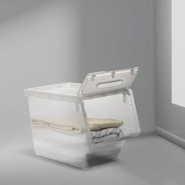 Κουτί Αποθήκευσης F-V 173616 Πλαστικό 45.5x31cm - Διάφανο