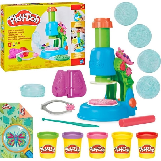 Hasbro Play-Doh Light & Look Microscope Playset (G0494) image 1