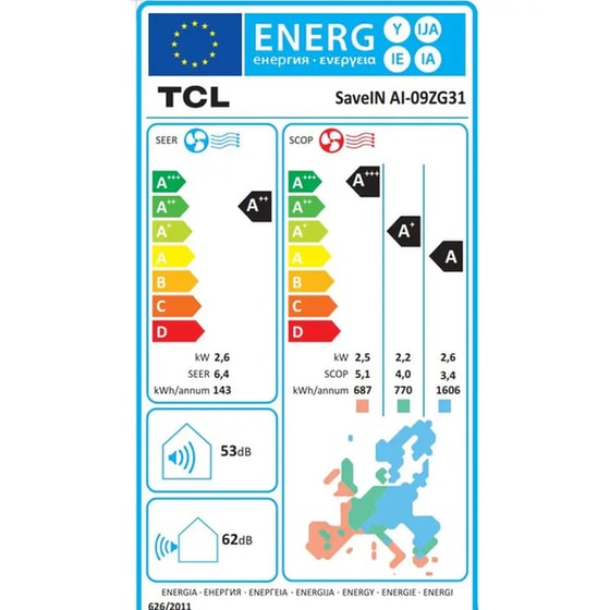 TCL SAVEIN AI-09ZG31 Κλιματιστικό Inverter 9.000 BTU A++/A+++ με WiFi image 7