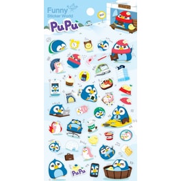 Αυτοκόλλητα&nbsp;Funny Stickers Πιγκουίνοι&nbsp;Pupu