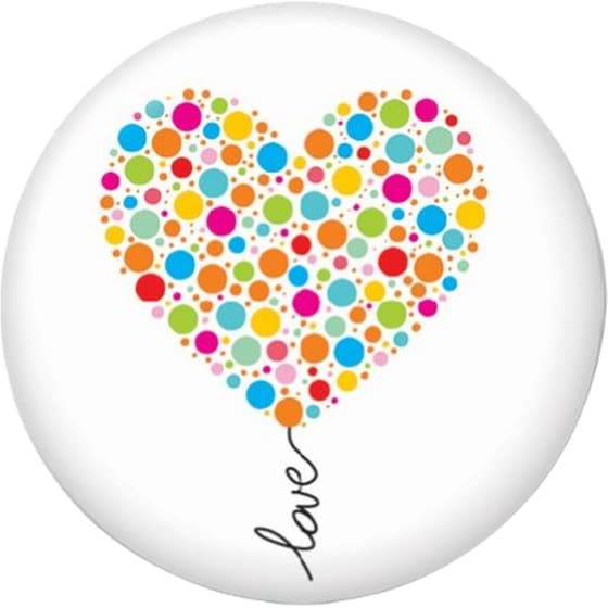 Μαγνήτης GNF Καρδιά Πολύχρωμη Love image 0