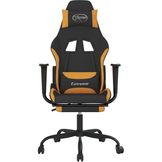 Καρέκλα Gaming VIDAXL 345485 με Υποπόδιο - Μαύρο image 2