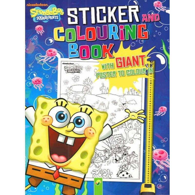 Spongebob SquarePants- Sticker and colouring book