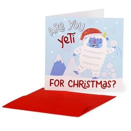 Χριστουγεννιάτικη Κάρτα Legami Small Greeting Card Yeti