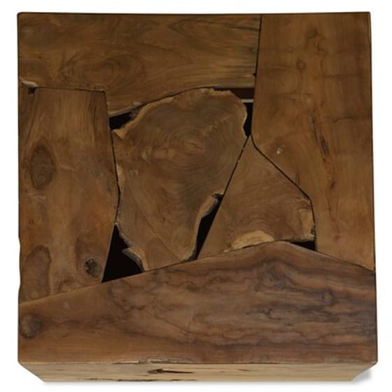 Τραπεζάκι Σαλονιού VidaXL από Αληθινό Ξύλο Teak 50x50x35cm - Καφέ image 4