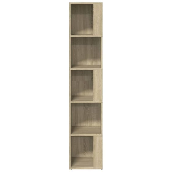 Βιβλιοθήκη VidaXL από Μοριοσανίδα 33x33x164.5 cm - Μπεζ image 1
