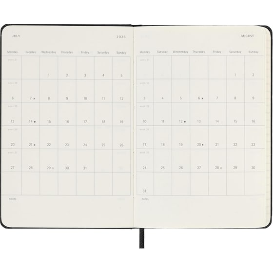 Ημερολόγιο Ημερήσιο Moleskine 2026 12Μ Pocket Black Hard image 4