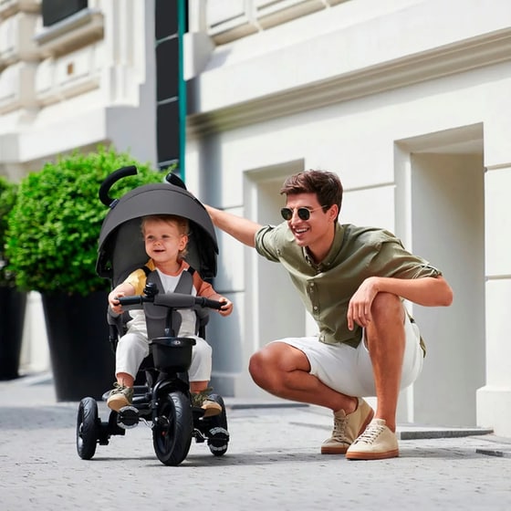 Παιδικό Τρίκυκλο Ποδήλατο Kinderkraft Aveo Malachite - Γκρι image 2