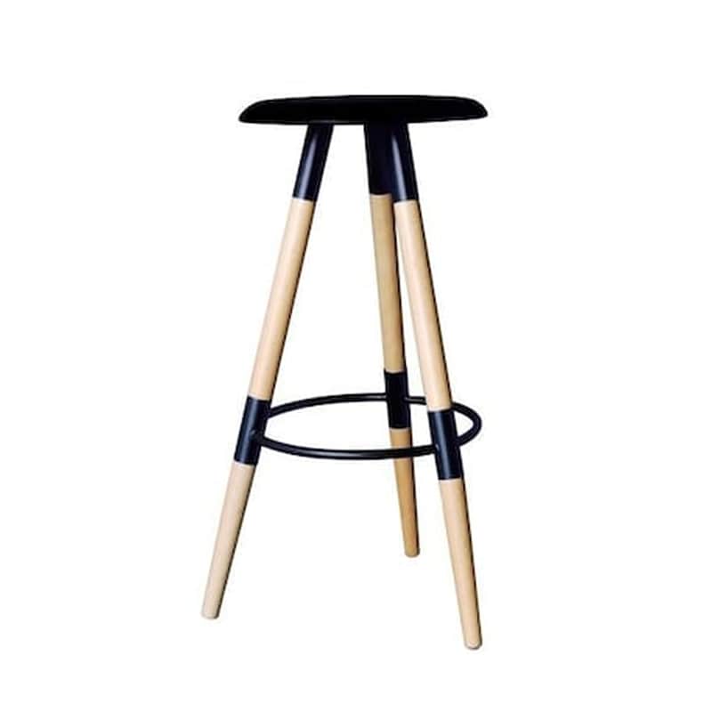 WOODWELL Σκαμπό Μπαρ Wοοdwell Pp - Μαύρο