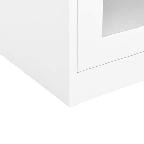 Ντουλάπι Γραφείου VidaXL από Ατσάλι 90x40x70 cm - Λευκό image 6