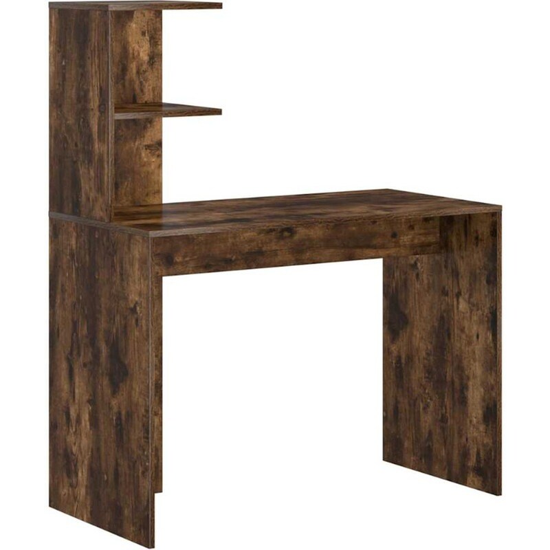 Γραφείο VidaXL από Επεξεργασμένο Ξύλο 102x50x124 cm - Καπνιστή Δρυς