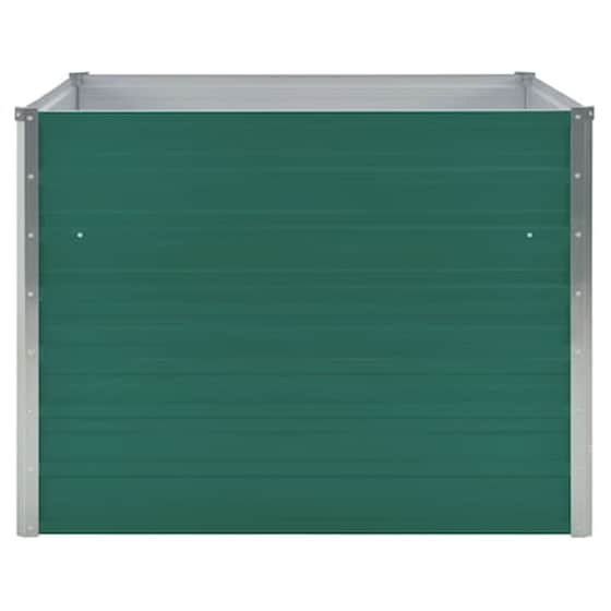 Vidaxl Ζαρντινιέρα Ψηλή Πράσινη 100x100x77 Εκ. Από Γαλβανισμένο Χάλυβα image 4