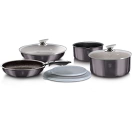 Σετ Μαγειρικά Σκεύη BERLINGER BH-6918 9 τμχ Ανθρακί