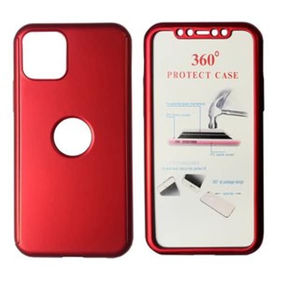 Θήκη Apple iPhone 11 Pro - Powertech Body 360° Με Tempered Glass Case - Κόκκινo image 0