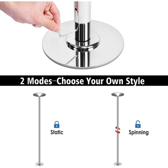 Στύλος Pole Dancing Viking T-70 Ασημί image 1