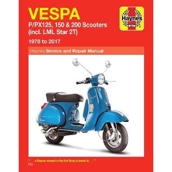 Vespa P/PX125, 150 & 200 Scooters (incl. LML Star 2T) (78-17) image 0