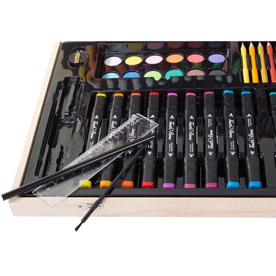 Σετ Ζωγραφικής Aria&nbsp;Trade Ξύλινη&nbsp;Βαλίτσα (188 Τεμάχια) image 6