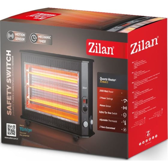 Σόμπα Χαλαζία ZILAN ZLN6821 με Αισθητήρα Κίνησης 2000W image 1