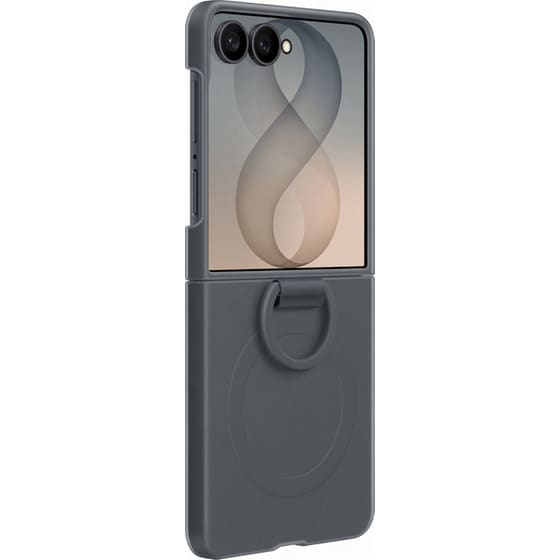 Θήκη Samsung Galaxy Z Flip8 - Samsung Silicone Ring Magnet Case - Black image 4