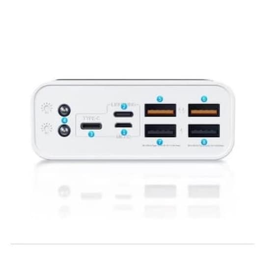 Power Bank Wk 40000mah Hunergy White Wp-169 image 2