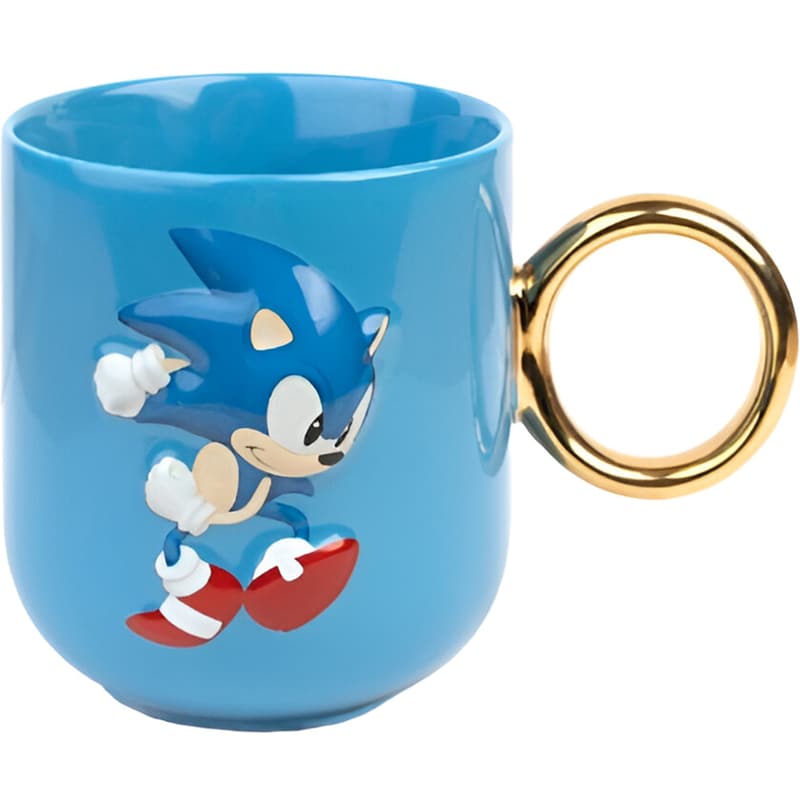 Κούπα 3D Erik Sonic The Hedgehog Κεραμική 350 ml - Μπλε ERIK