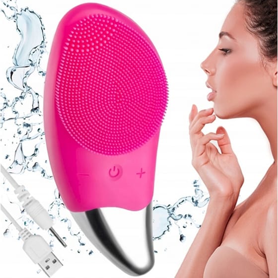 Επαναφορτιζόμενη Βούρτσα Προσώπου Aria Trade Facial Brush Ροζ image 6