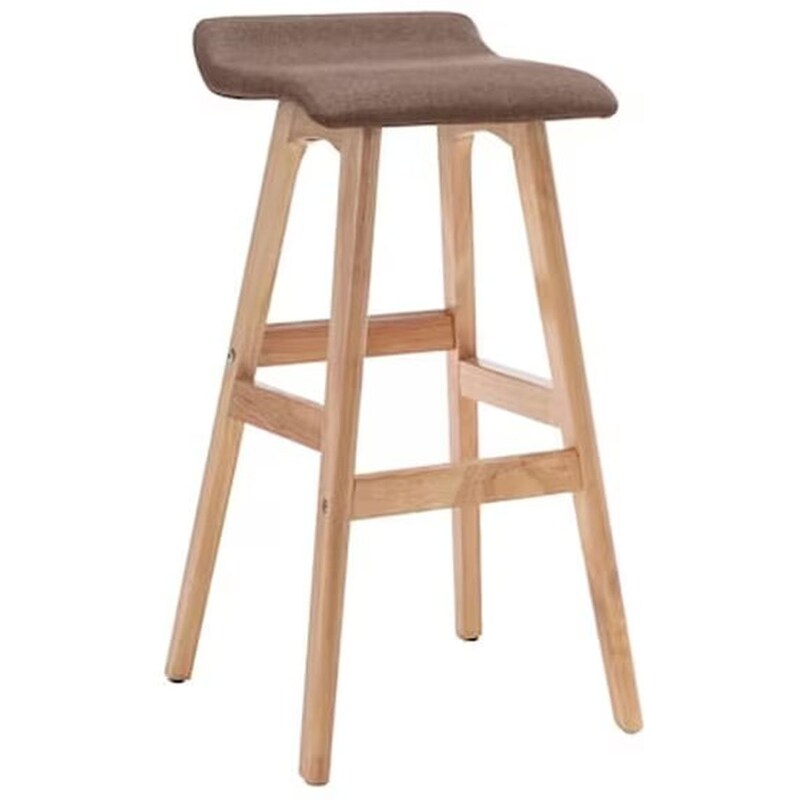 VIDAXL Καρέκλα Μπαρ Vidaxl Υφασμάτινη - Taupe