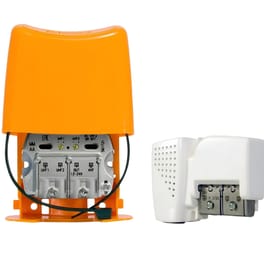 Σετ Ενισχυτής Ιστού 5G LTE + PSU 24V Televes 568010 Nanokom Kit - Πορτοκαλί/Λευκό