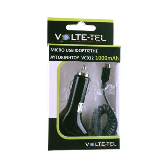 Φορτιστής Αυτοκινήτου Volte-Tel VC032 - Μαύρο image 1