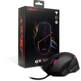 Inter-Tech Nitrox GT-100 RGB Gaming Ενσύρματο Ποντίκι 6400 DPI Μαύρο