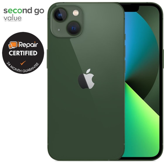 Μεταχειρισμένο Apple iPhone 13 128GB Green second go value Certified by iRepair image 2