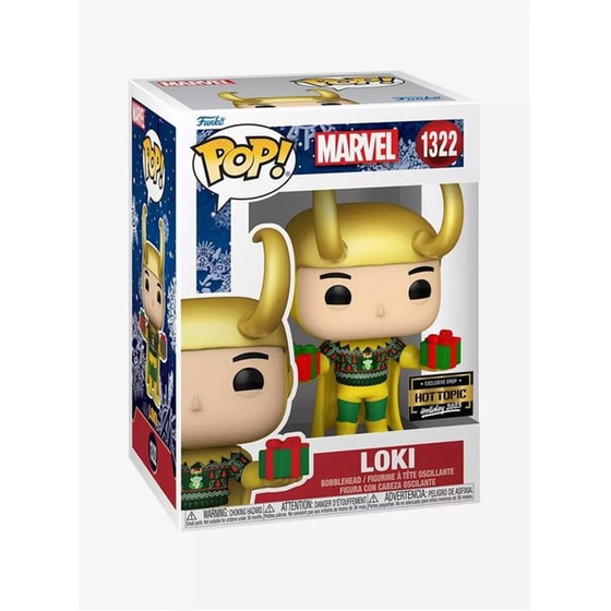Funko Pop! Marvel - Holiday - Loki with Sweater #1322 image 2
