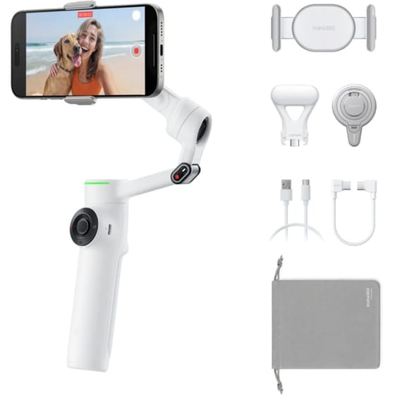 Σταθεροποιητής Κάμερας Gimbal Insta360 Flow 2 Pro Bundle - Λευκό image 0