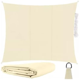 Πανί Σκίασης Αδιάβροχο Τετράγωνο Gardlov από Πολυεστέρα 4x3 m - Μπεζ
