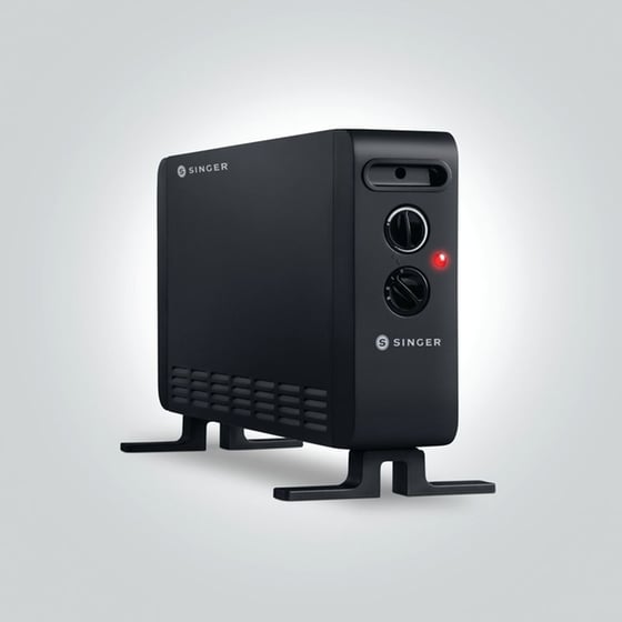 SINGER CVT 6410 Θερμοπομπός Δαπέδου 2000W Μαύρος image 4