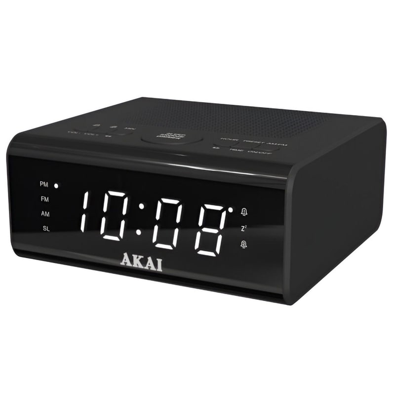 AKAI Ραδιόφωνο-Ρολόι Akai ACR-2010 - Μαύρο
