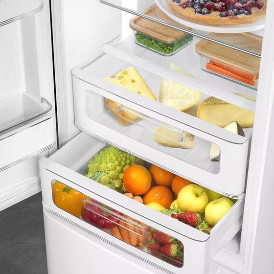 SMEG FAB32LWH6 332 Lt Total No Frost Λευκό Ψυγειοκαταψύκτης image 9