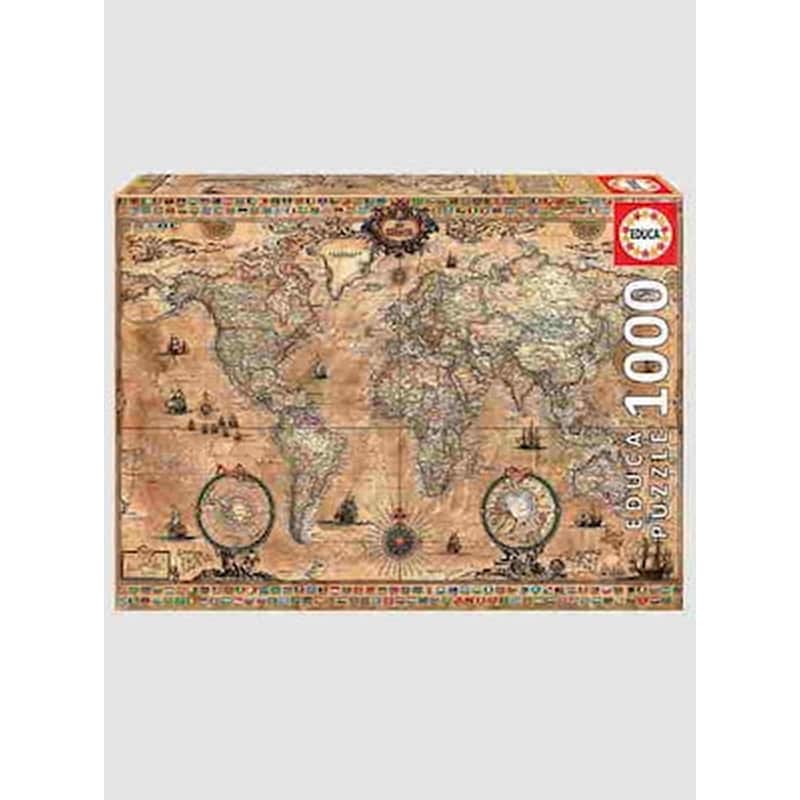 Παλιός Παγκόσμιος Χάρτης, 1000 Τεμ.