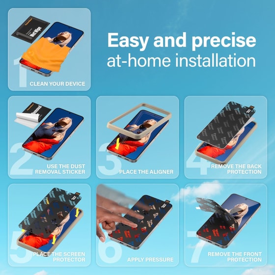 Προστατευτικό οθόνης Samsung Galaxy S24 - Panzerglass Screen Protector Ultra Wide Fit Anti-Scratch image 11