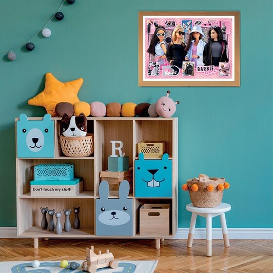 Παιδικό Παζλ Clementoni Super Color Glowing Lights Barbie (104 Κομμάτια) image 5