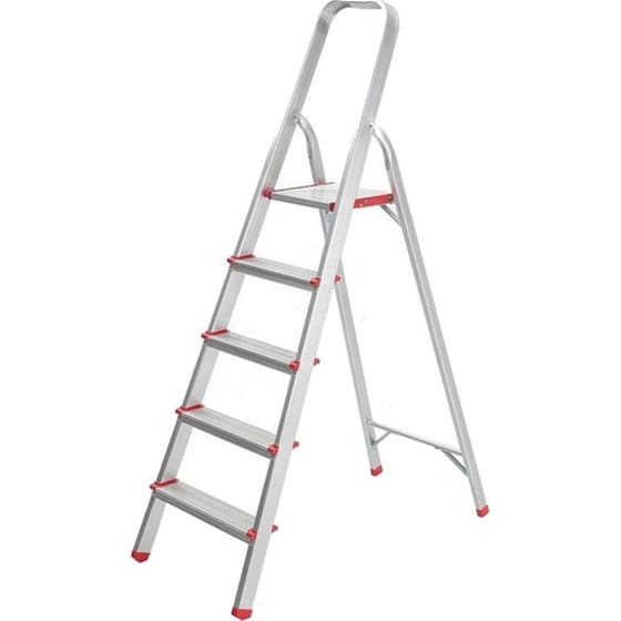 Vesta Σκάλα Aλουμινίου 4+1 Σκαλιά 44x80x147cm Αντοχής 150kg Βάρους 3.5kg image 0