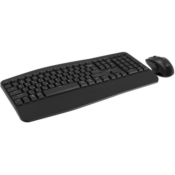 POWERTECH PT-1172 Ασύρματο σετ Πληκτρολόγιο/Ποντίκι - Μαύρο (US) (GR) image 1
