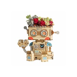 Ξύλινο 3D Puzzle Γλαστράκι Robot