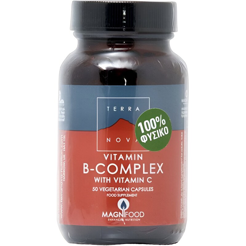 Terranova Vitamin B-Complex με Vitamin C - 50 κάψουλες