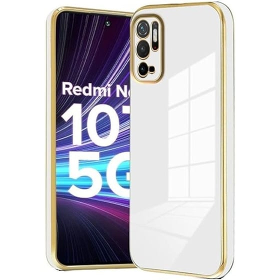 Θήκη Xiaomi Redmi Note 10 5G/Poco M3 Pro 5G - Bodycell Gold Plated - Λευκό image 0