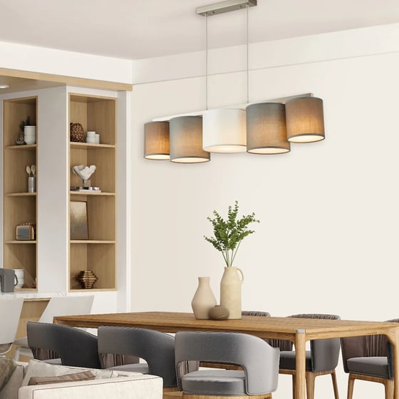 Φωτιστικό Οροφής Homelighting Cozy E27 Υφασμάτινο 88x26cm - Πολύρωμο image 1