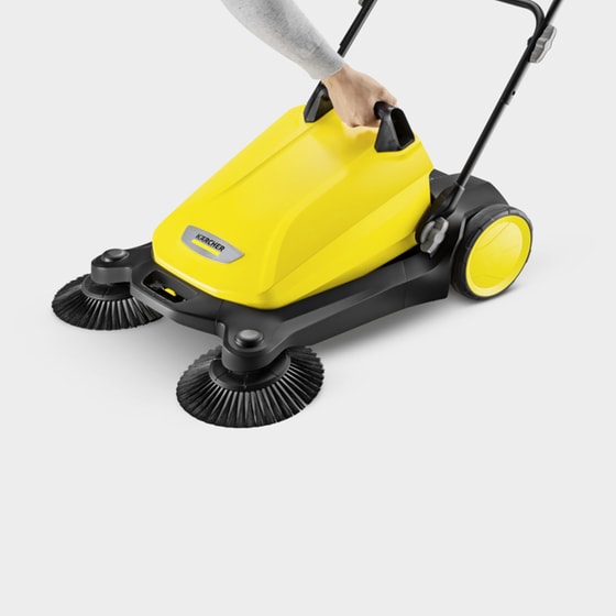 Χειροκίνητο Σάρωθρο KARCHER S 4 με Κάδο 20 Lt Κίτρινο image 2